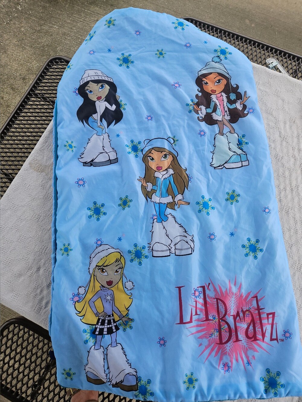 LIL BRATZ Baby Blue Blue Sleeping Bag Y2K